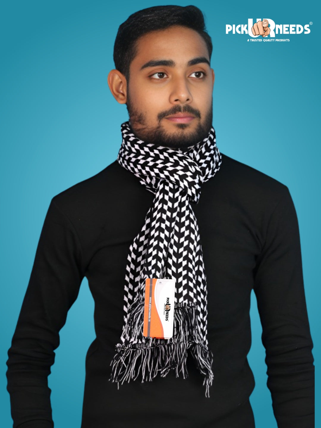 Pick Ur Needs Men’s Knit Winter Muffler Wool-Blend Scarf for Men Stylish Warm Muffler for Office, Casual & Travel Wear