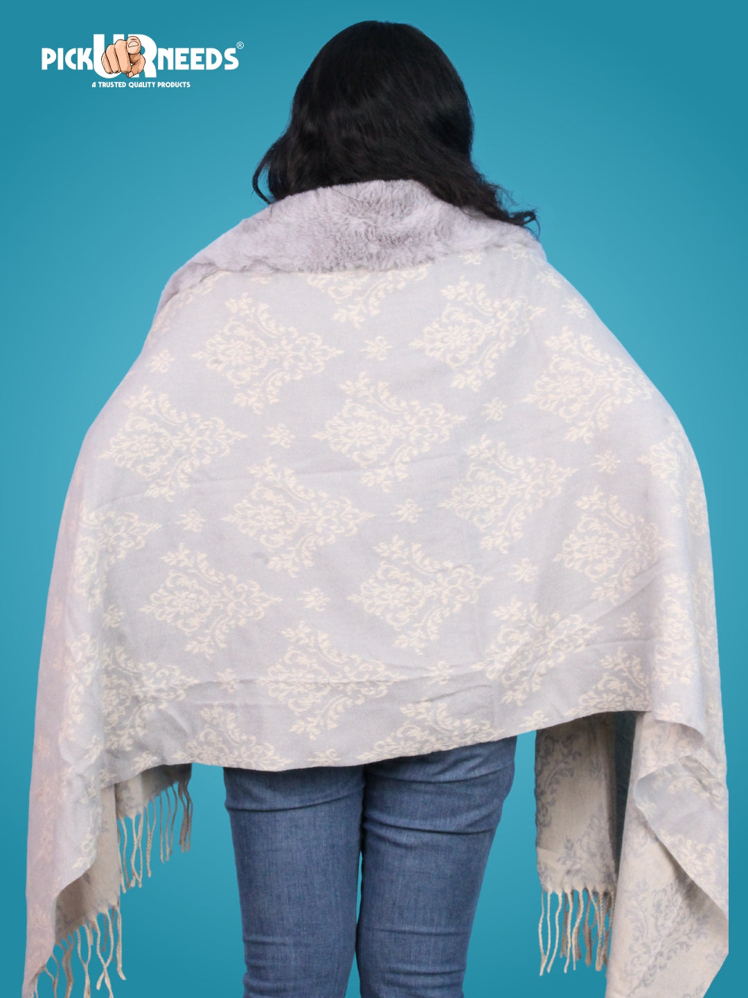 Pick Ur Needs Pashmina Self Design Women Shawl