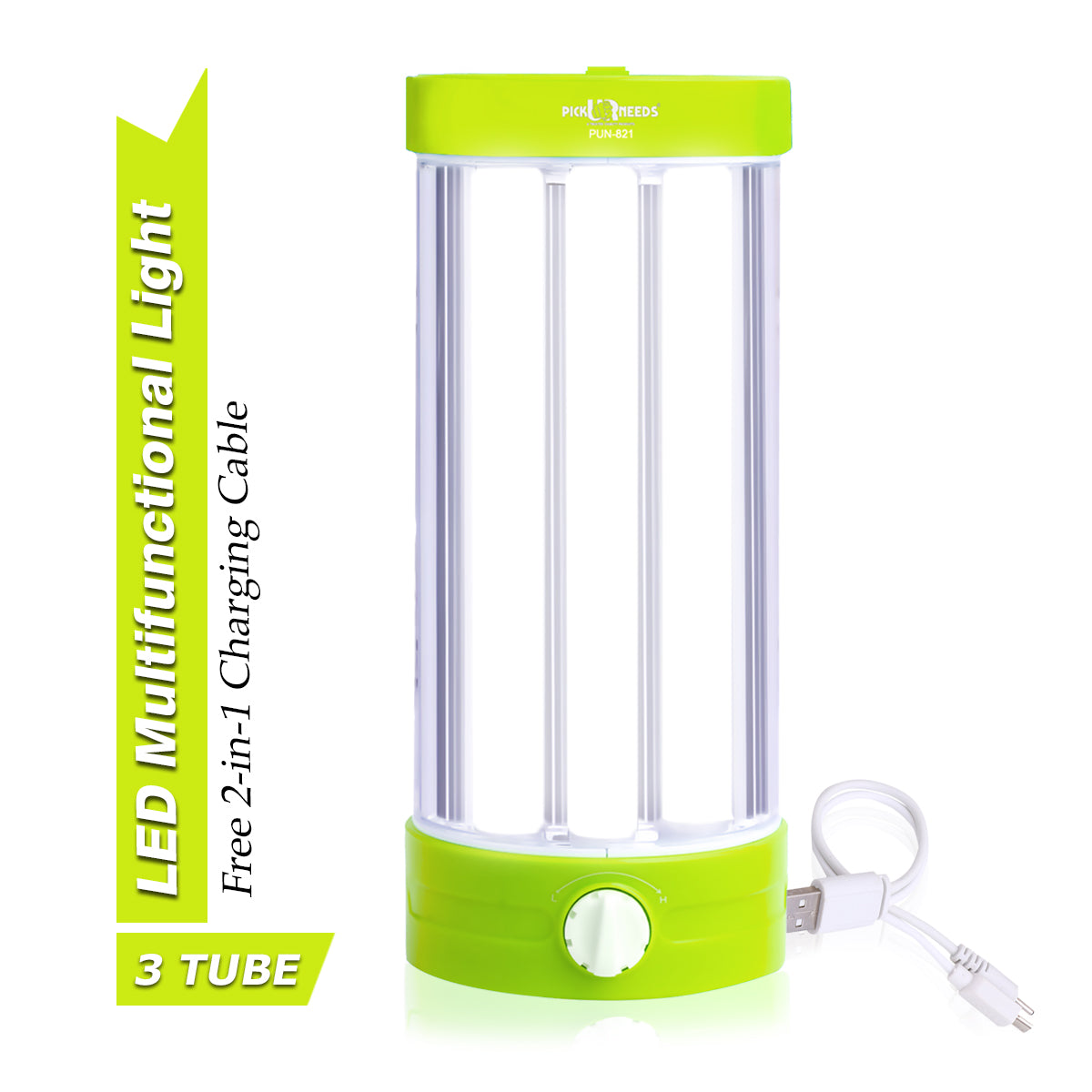 Pick Ur Needs Rechargeable Lantern Emergency Light 3 Long Tube For Home With 15 Hrs Lantern Emergency Light