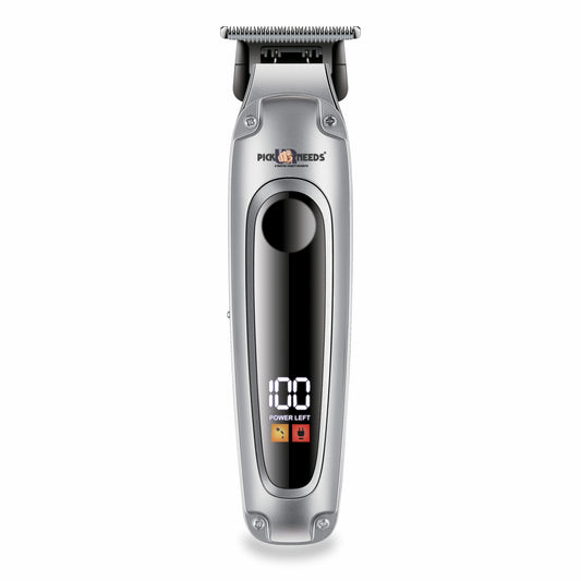 Pick Ur Needs Premium Look Hair Cutting Machine With Smart LED Display 4 In 1 Adjustment Blade Trimmer 150 min Runtime 4 Length Settings  (Grey)