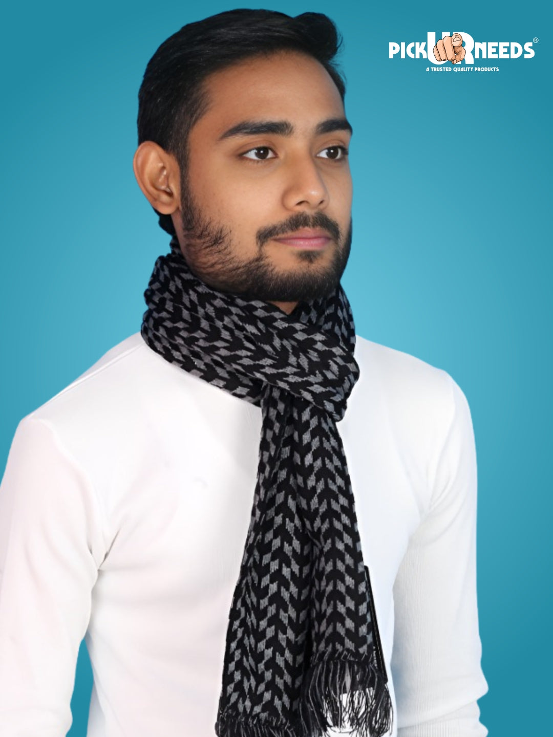 Pick Ur Needs Men’s Knit Winter Muffler Wool-Blend Scarf for Men Stylish Warm Muffler for Office, Casual & Travel Wear