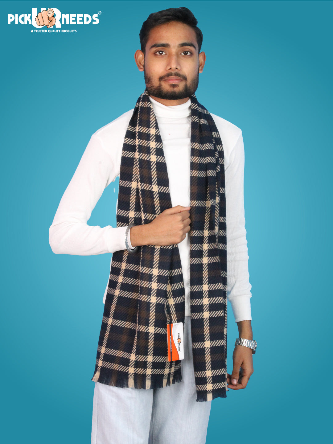 Pick Ur Needs Checkered Men Muffler