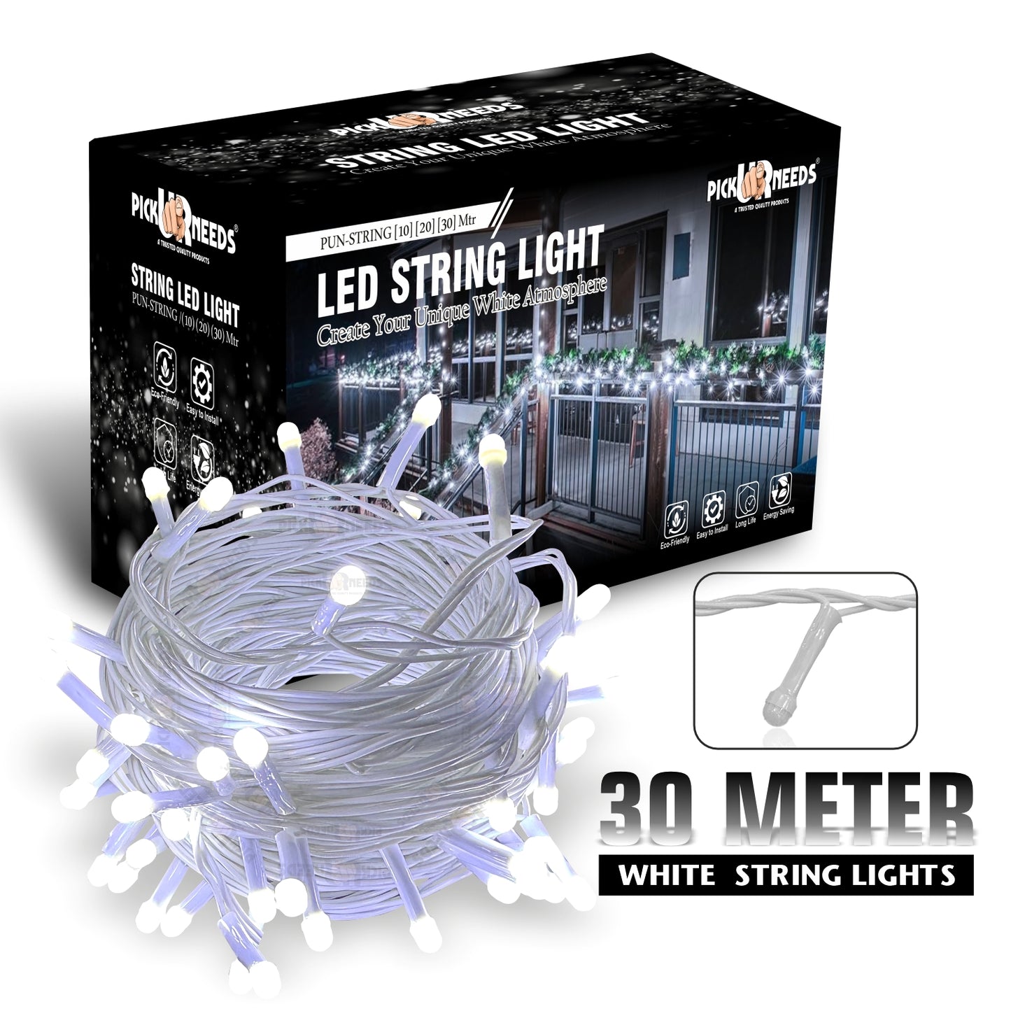 Pick Ur Needs 74 LEDs 30 m Red Flickering String Rice Lights