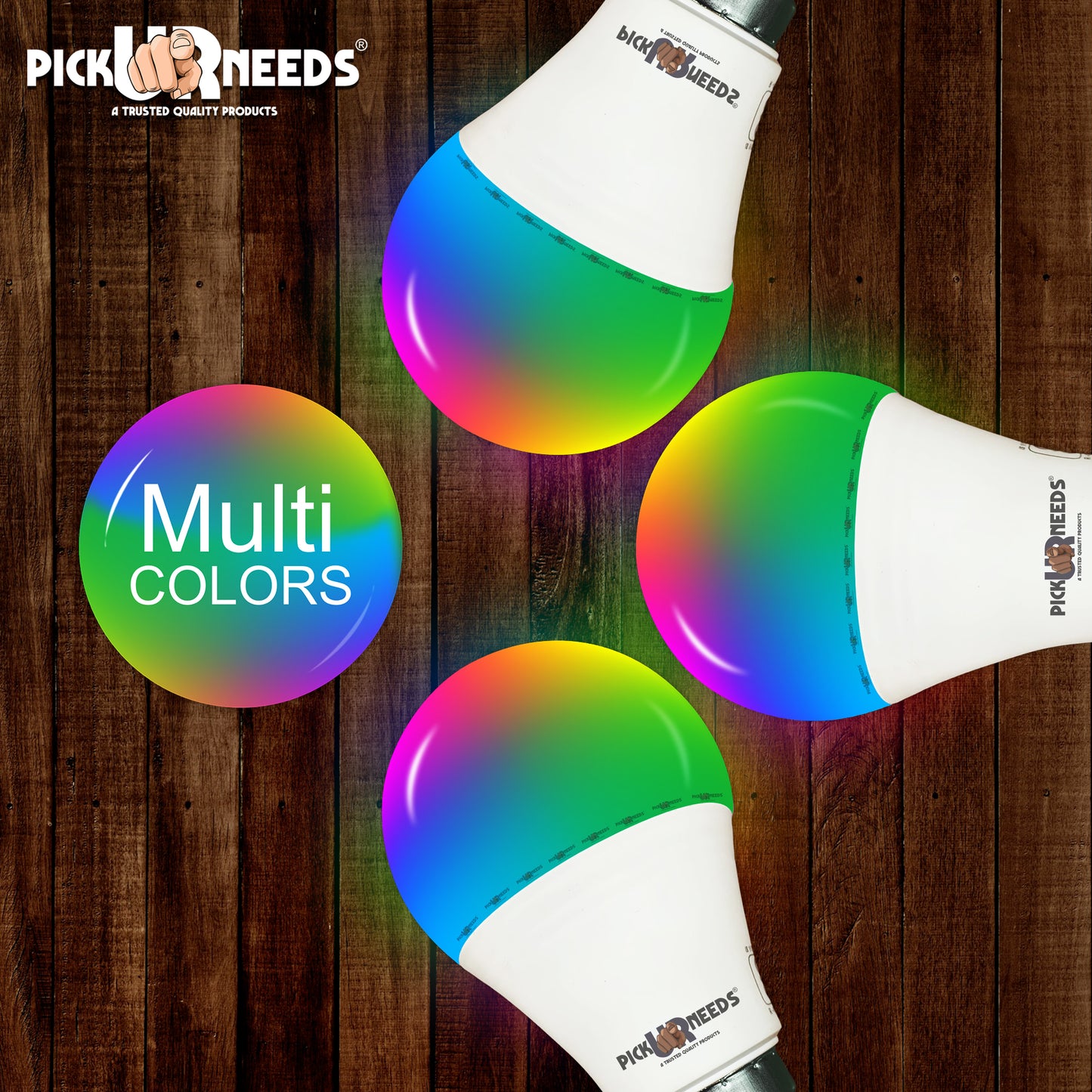 Pick Ur Needs 18 LEDs 5 m Multicolor Color Changing Bulb Rice Lights  (Pack of 4)