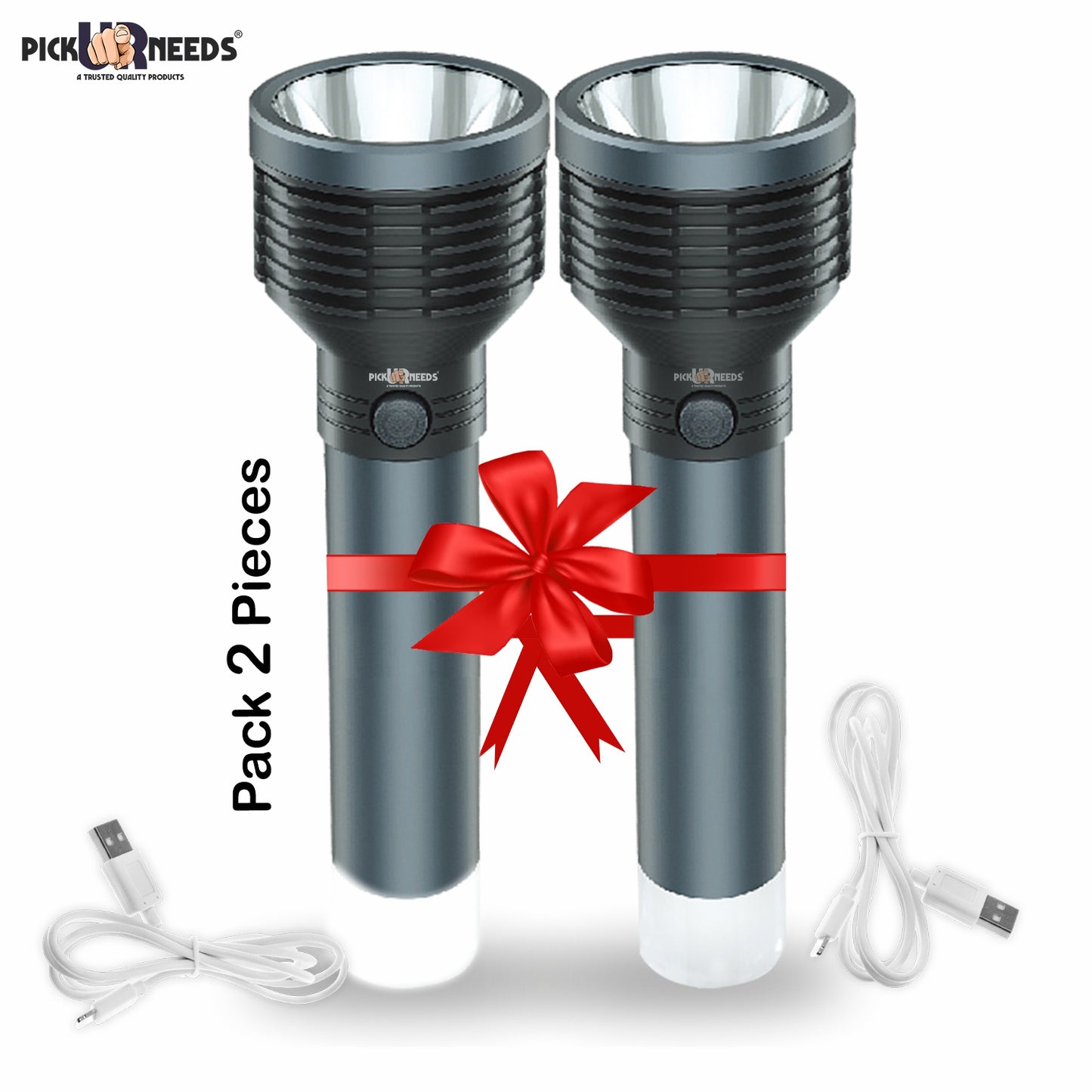 Pick Ur Needs Rechargeable Long Range Small Search Torch Light With Aluminium Body