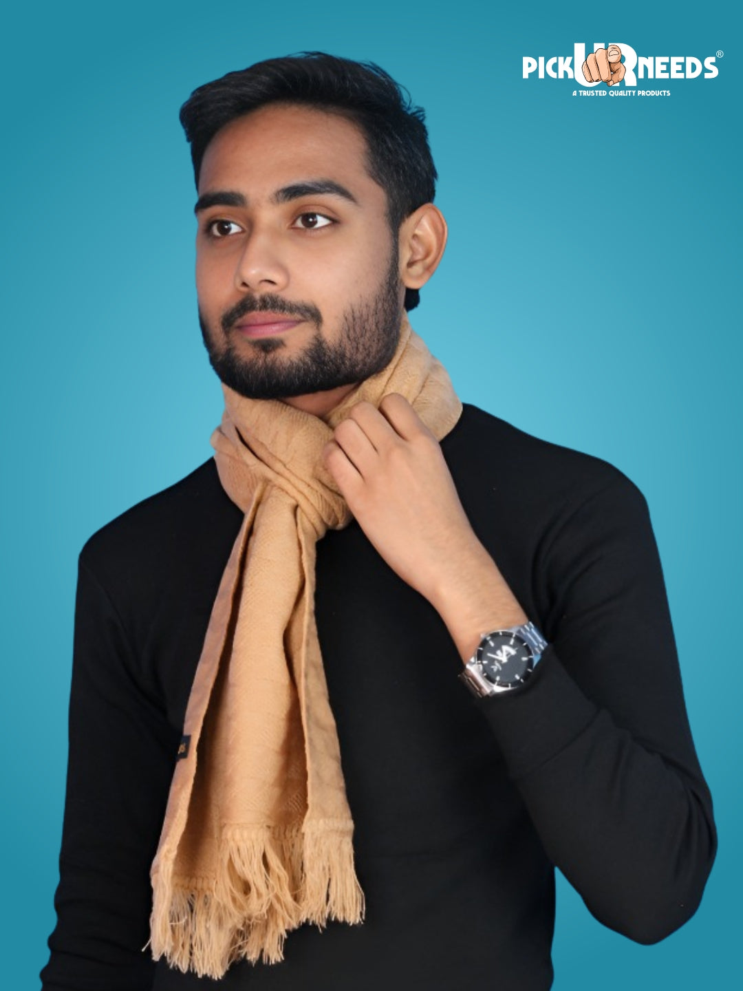 Pick Ur Needs Men’s Winter Muffler Soft Warm Woolen Scarf for Men Stylish Muffler for Office, Casual & Travel