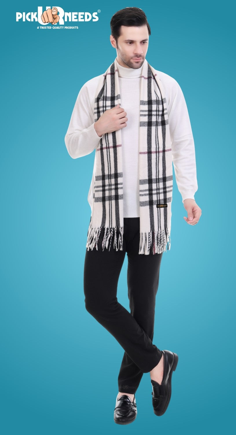 Pick Ur Needs Stylish Men’s Muffler – Warm, Soft & Trendy Winter Accessory