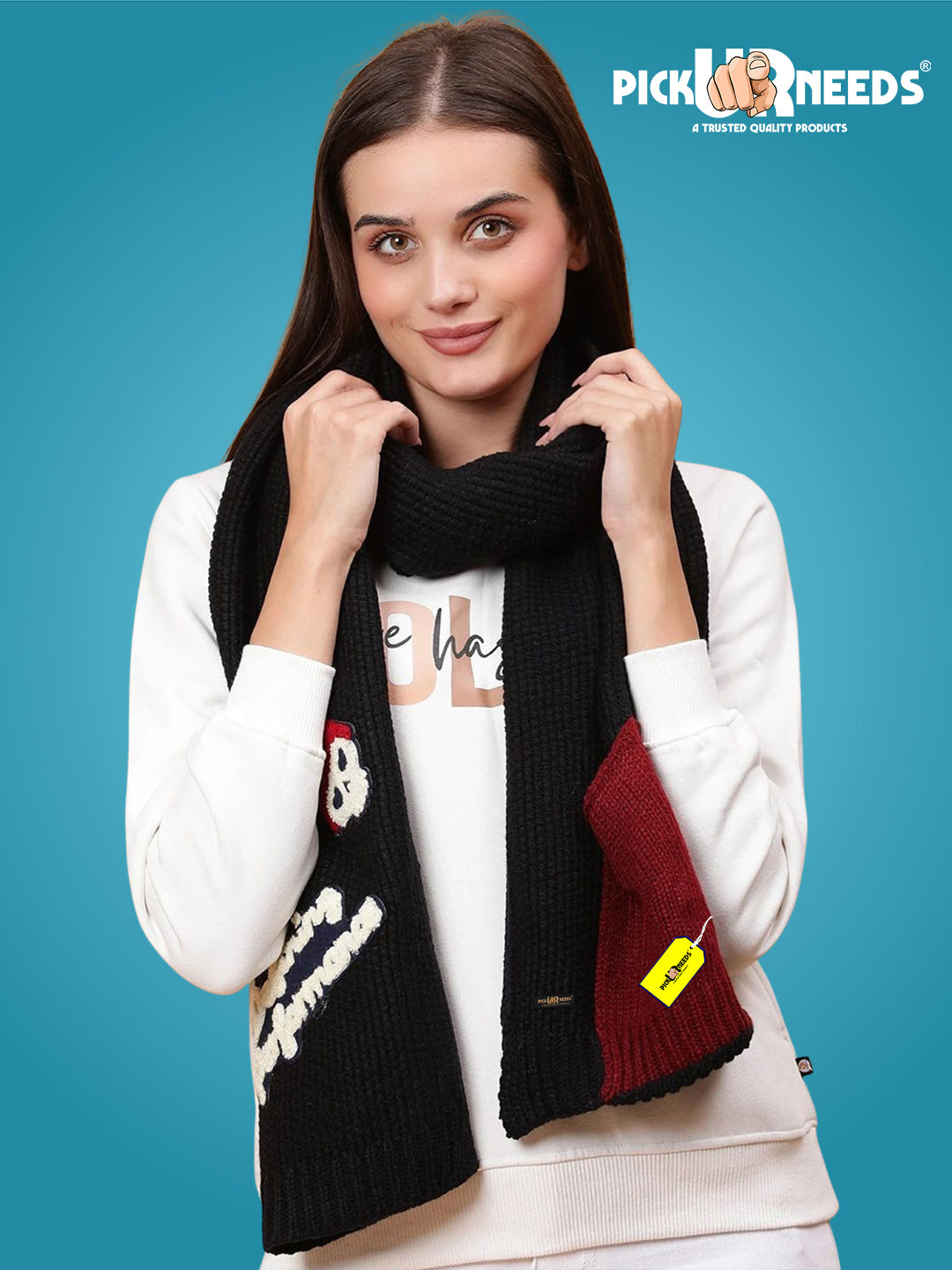 Pick Ur Needs Self Design Women Muffler