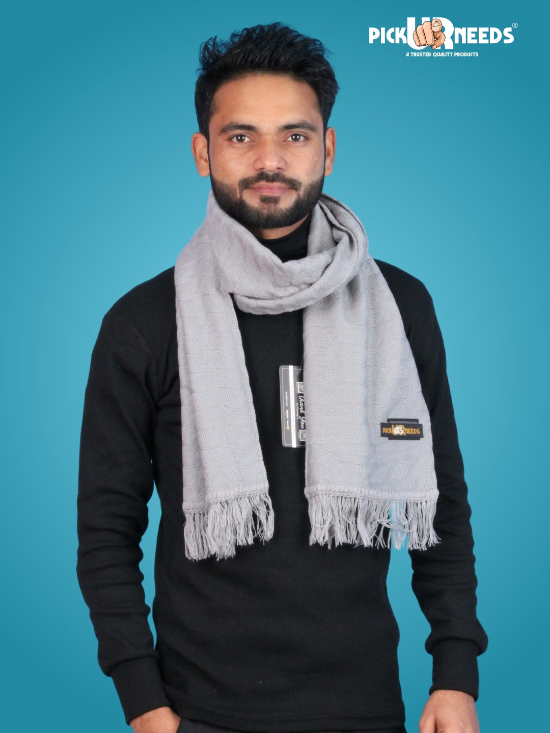 Pick Ur Needs Men’s Winter Muffler Soft Warm Woolen Scarf for Men Stylish Muffler for Office, Casual & Travel