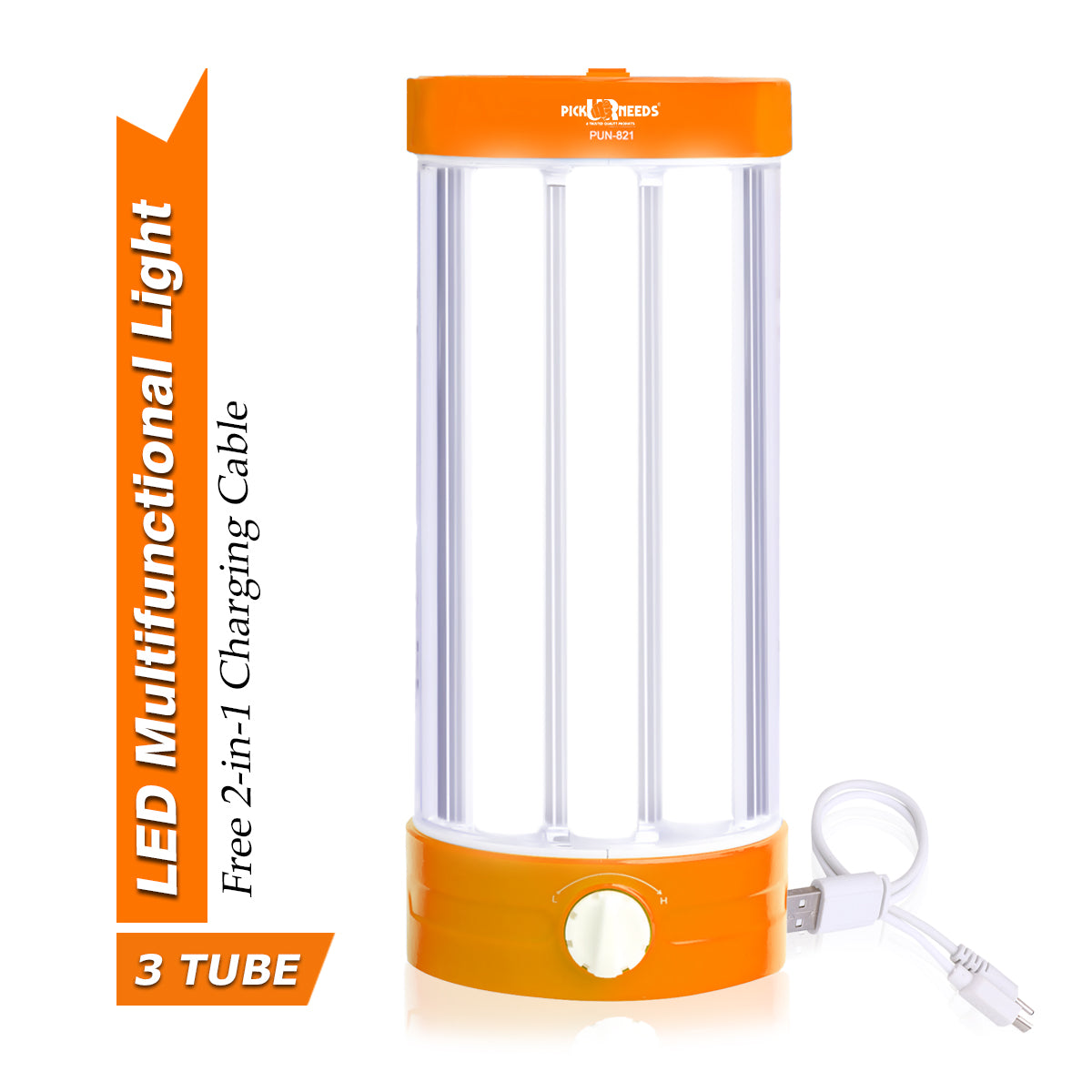 Pick Ur Needs Rechargeable Lantern Emergency Light 3 Long Tube For Home With 15 Hrs Lantern Emergency Light