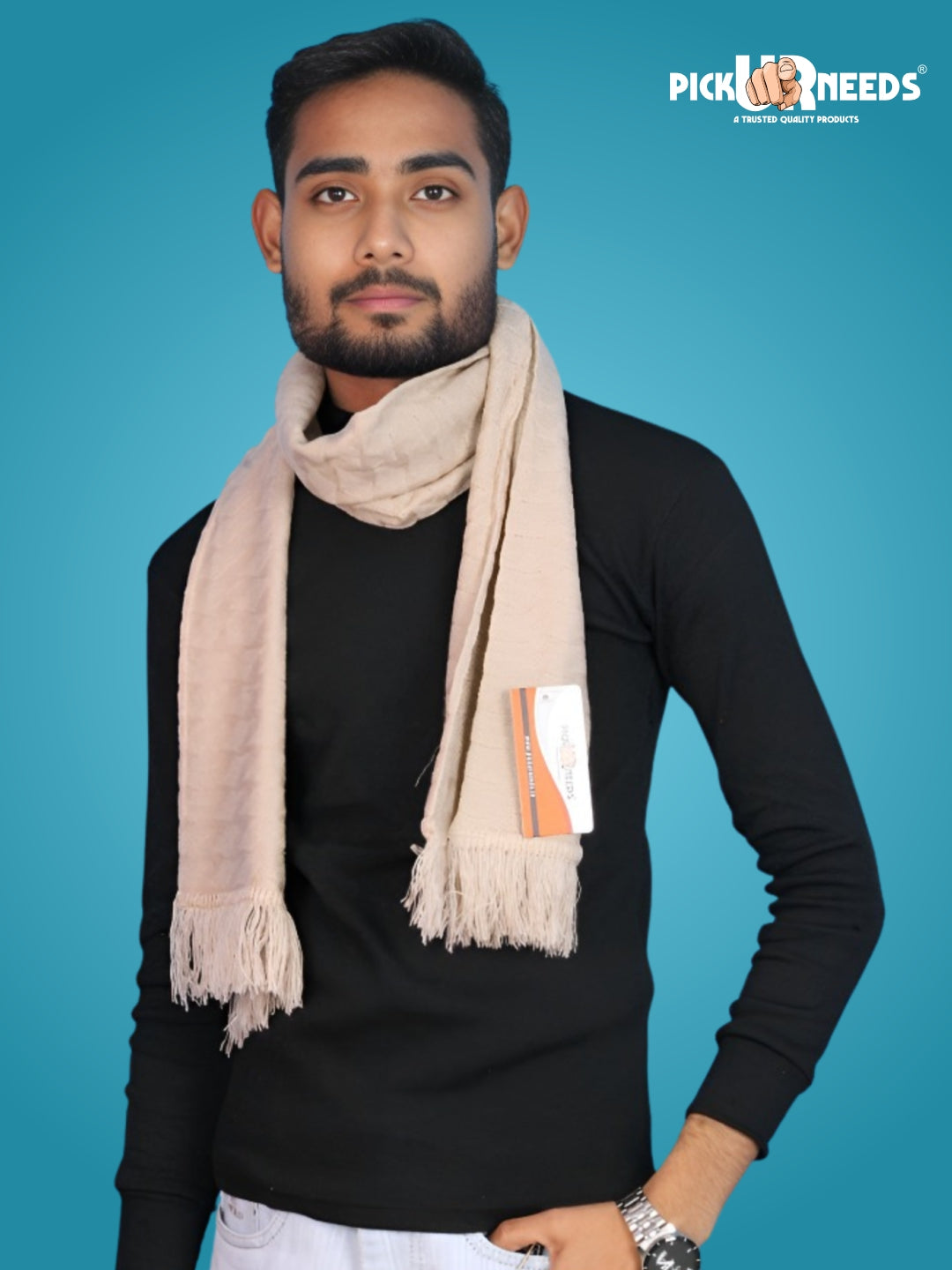 Pick Ur Needs Men’s Winter Muffler Soft Warm Woolen Scarf for Men Stylish Muffler for Office, Casual & Travel