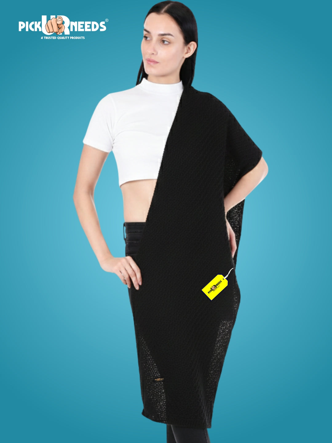 Pick Ur Needs Women’s Soft Wool Winter Muffler – Premium Warm Knitted Scarf for Travel & Casual Outfits | Cozy & Stylish