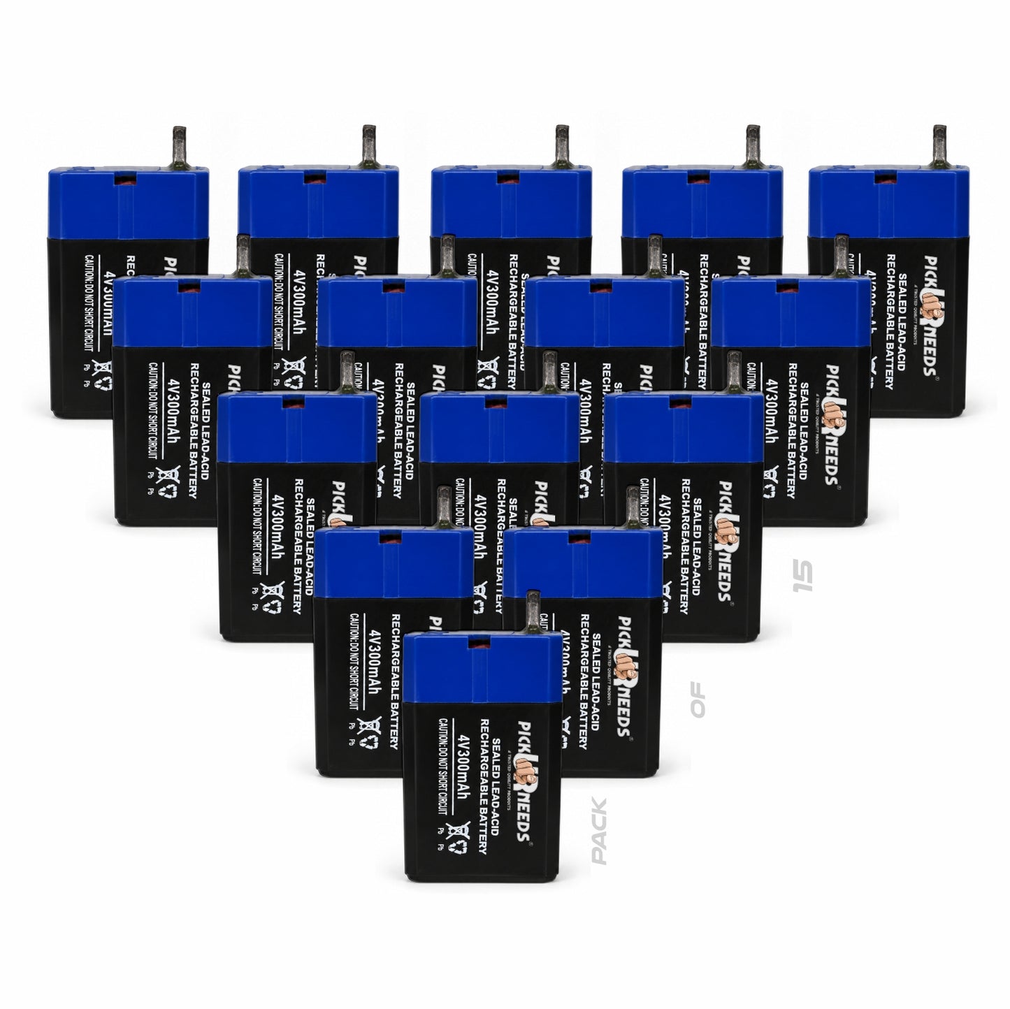 Pick Ur Needs Compact 4V 300mAh Sealed Lead Acid Battery for Long-Lasting Backup Power (2, 300, Milliamp Hours)