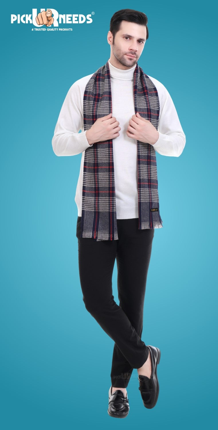 Pick Ur Needs Stylish Men’s Muffler – Warm, Soft & Trendy Winter Accessory