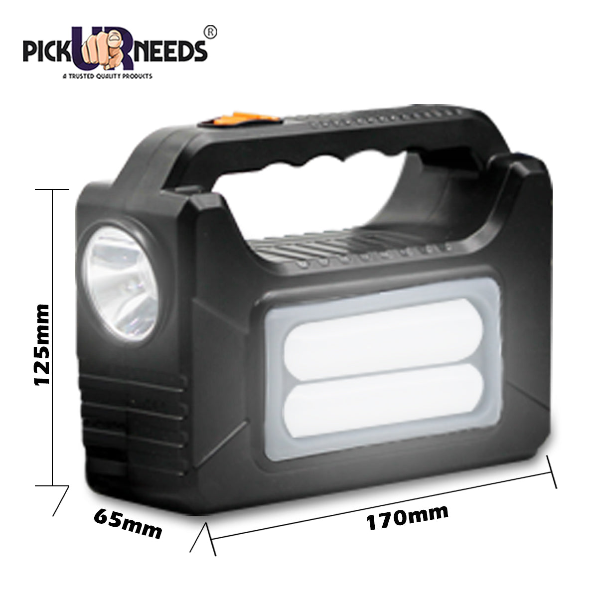 Pick Ur Needs Portable Solar Power Inverter 9W with 4000mAh Battery, USB Output, AC Charging & LED Lights Kit – Rechargeable Solar Generator for Home & Outdoor Use