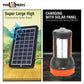 Pick Ur Needs 50W Solar Rechargeable Long Range Search Light + 2 Side Extra Bright Tube 6 hrs Torch Emergency Light