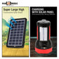 Pick Ur Needs 50W Solar Rechargeable Long Range Search Light + 2 Side Extra Bright Tube 6 hrs Torch Emergency Light