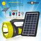 Pick Ur Needs 50W Solar Rechargeable Long Range Search Light + 2 Side Extra Bright Tube 6 hrs Torch Emergency Light