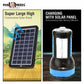 Pick Ur Needs 50W Solar Rechargeable Long Range Search Light + 2 Side Extra Bright Tube 6 hrs Torch Emergency Light