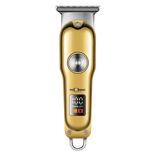 Pick Ur Needs Professional High Quality Hair Clipper Shaver 1200mAH Battery Trimmer 180 min Runtime 3 Length Settings  (Gold)