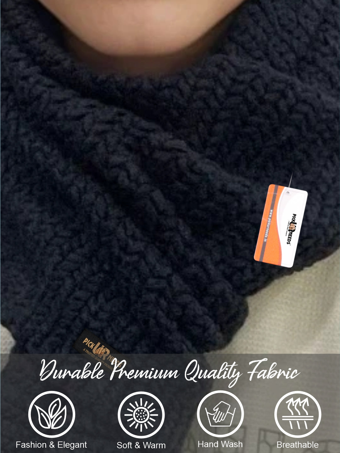 Pick Ur Needs Women's Knit Shawl Wrap with Border Soft, Warm & Lightweight Winter Stole Elegant Tan Bordered Scarf for Girls