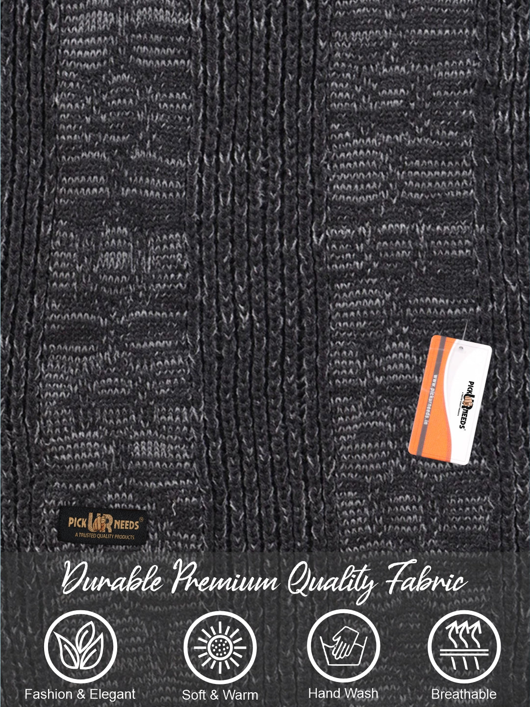 Pick Ur Needs Women’s Knitted Winter Scarf – Soft, Warm & Stylish Casual Long Muffler Stole for Girls