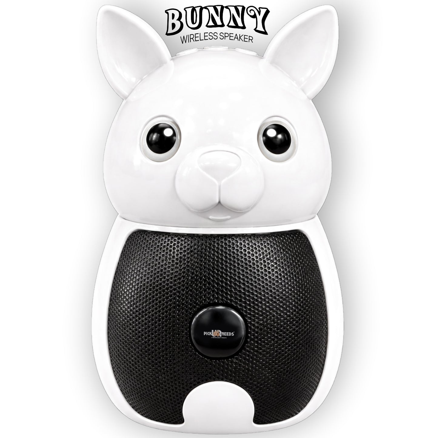 Pick Ur Needs Bunny Bluetooth Speaker | Cute Portable Wireless Speakers with TWS, FM Radio, USB & TF Card | Rechargeable Mini Speaker for Kids & Desk Use