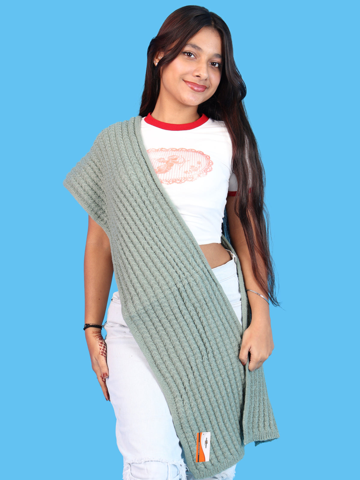 Pick Ur Needs Women Girls Premium Knitted Muffler Soft Cozy Winter Neck Scarf Long Warm Wrap Stylish Winter Accessory