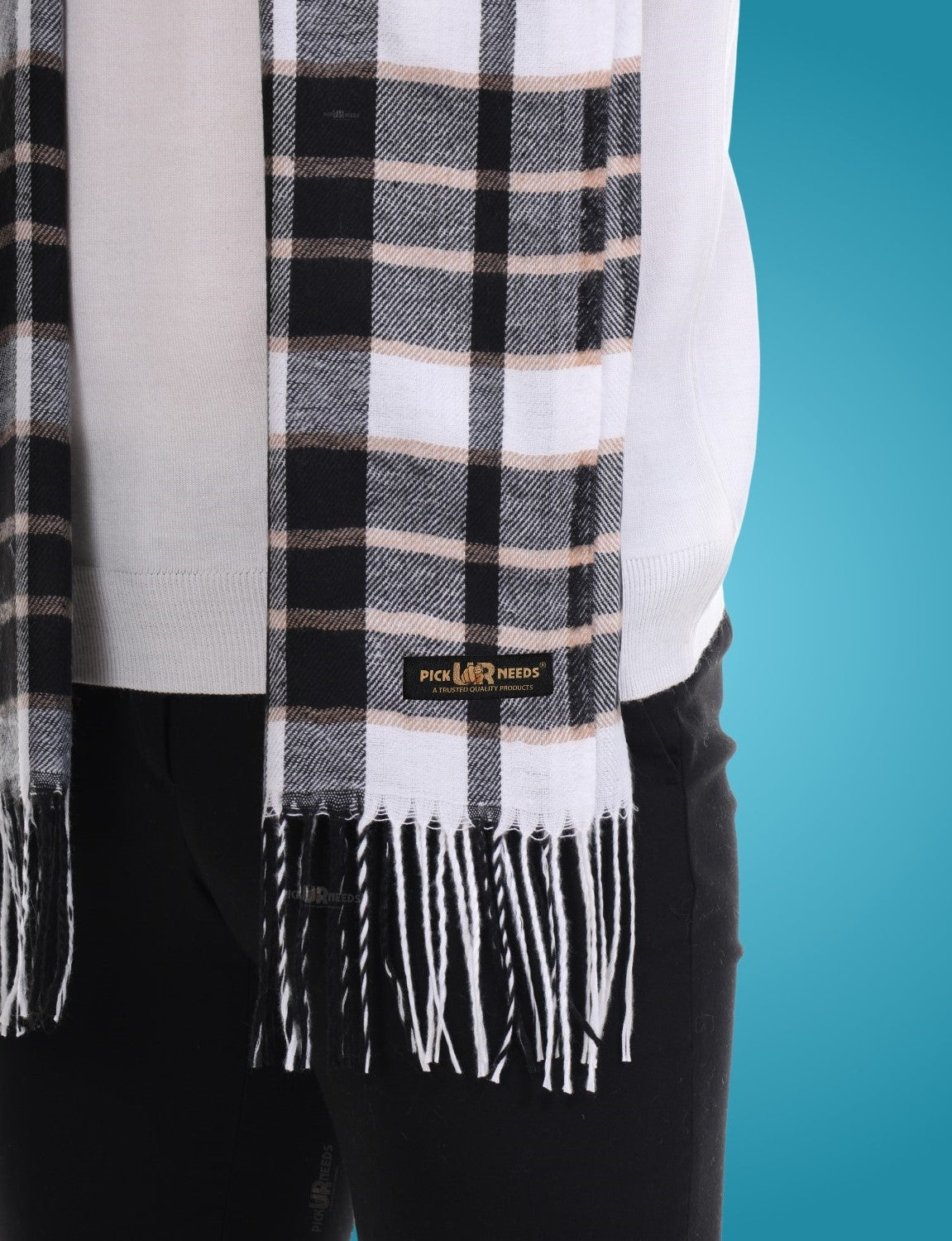 Pick Ur Needs Stylish Men’s Muffler – Warm, Soft & Trendy Winter Accessory