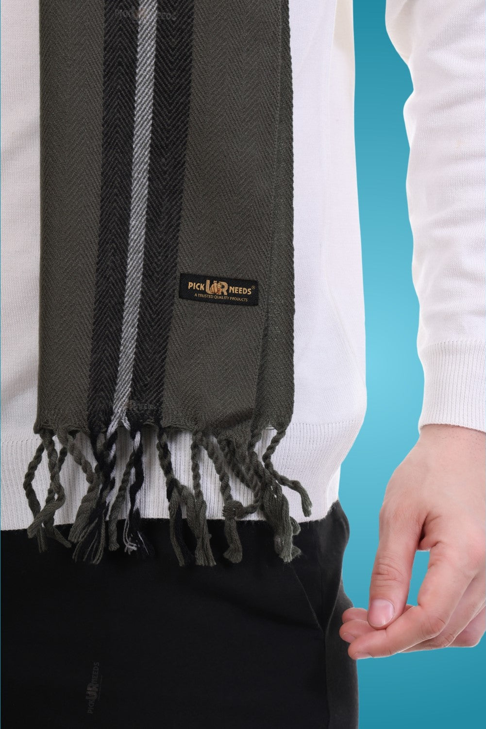 Pick Ur Needs Stylish Men’s Muffler – Warm, Soft & Trendy Winter Accessory