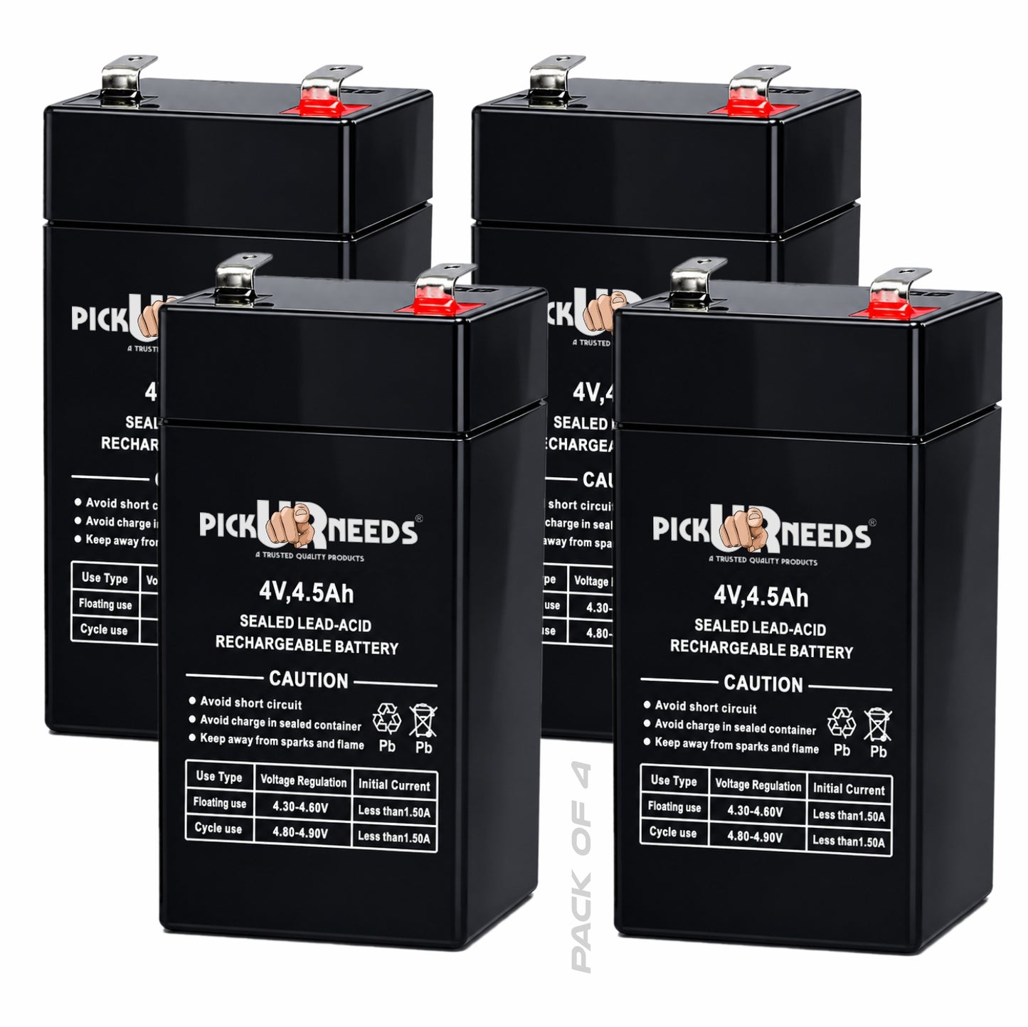 Pick Ur Needs 4500mAH Emergency Light Rechargeable Lead Acid   Battery