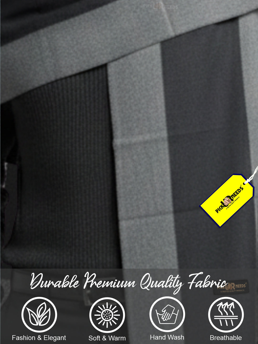 Pick Ur Needs Men’s Premium Winter Wool Muffler – Soft & Warm Knitted Scarf for Casual, Office & Travel Stylish Stripe Design