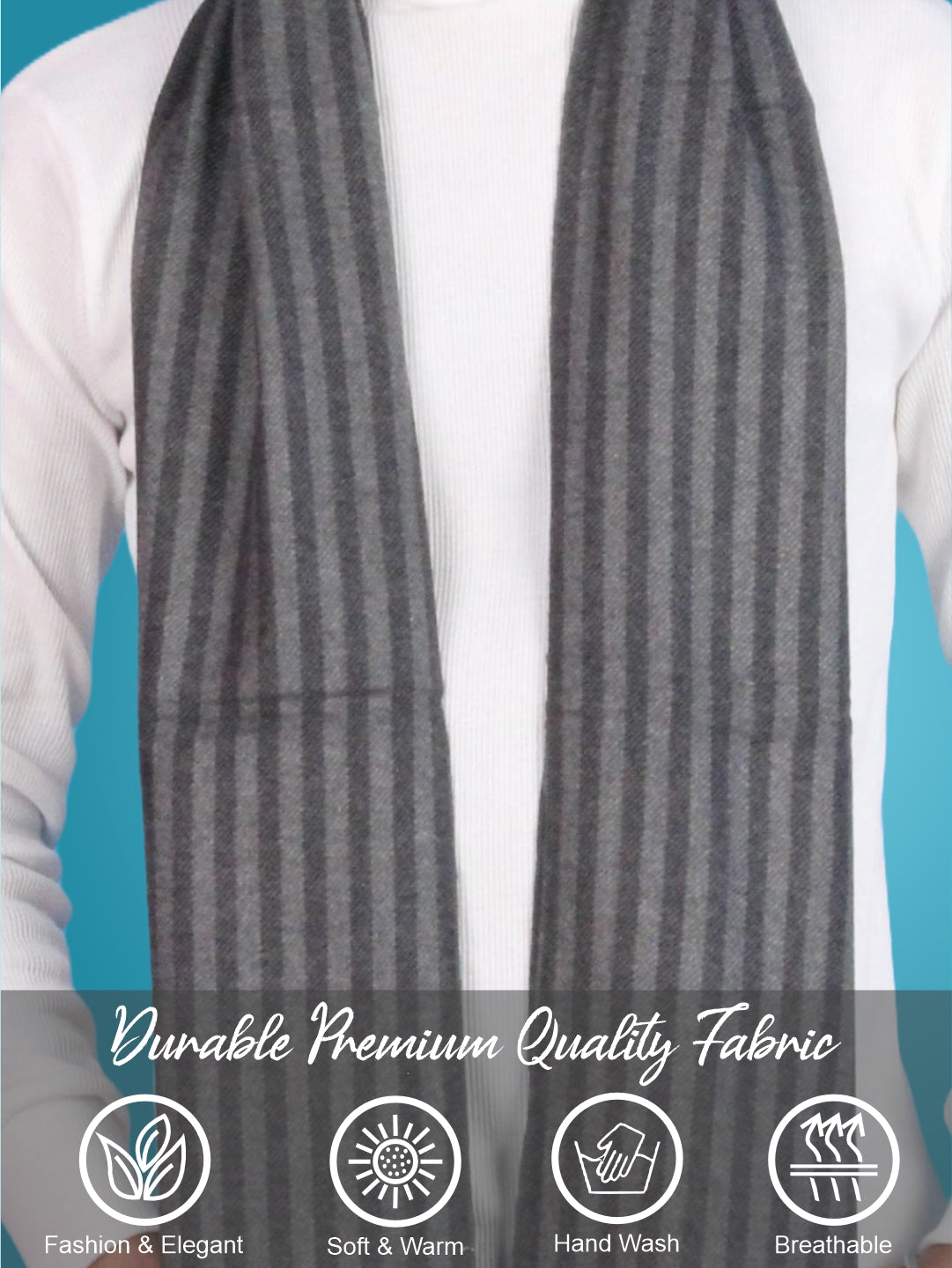 Pick Ur Needs Premium Winter Muffler for Men Soft Wool-Blend Checked Scarf Warm, Lightweight & Stylish Muffler for Office, Casual & Outdoor Wear