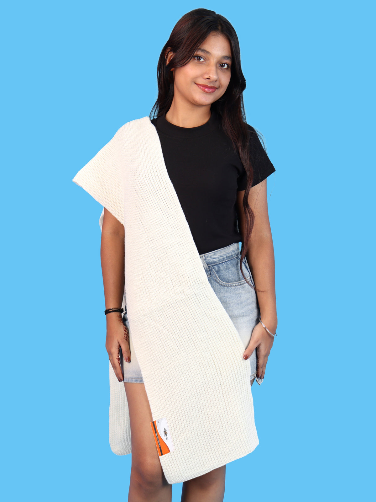 Pick Ur Needs Soft Warm Winter Muffler Shawl Stole Knitted Wrap for Girls & Women Stylish Lightweight Shoulder Scarf