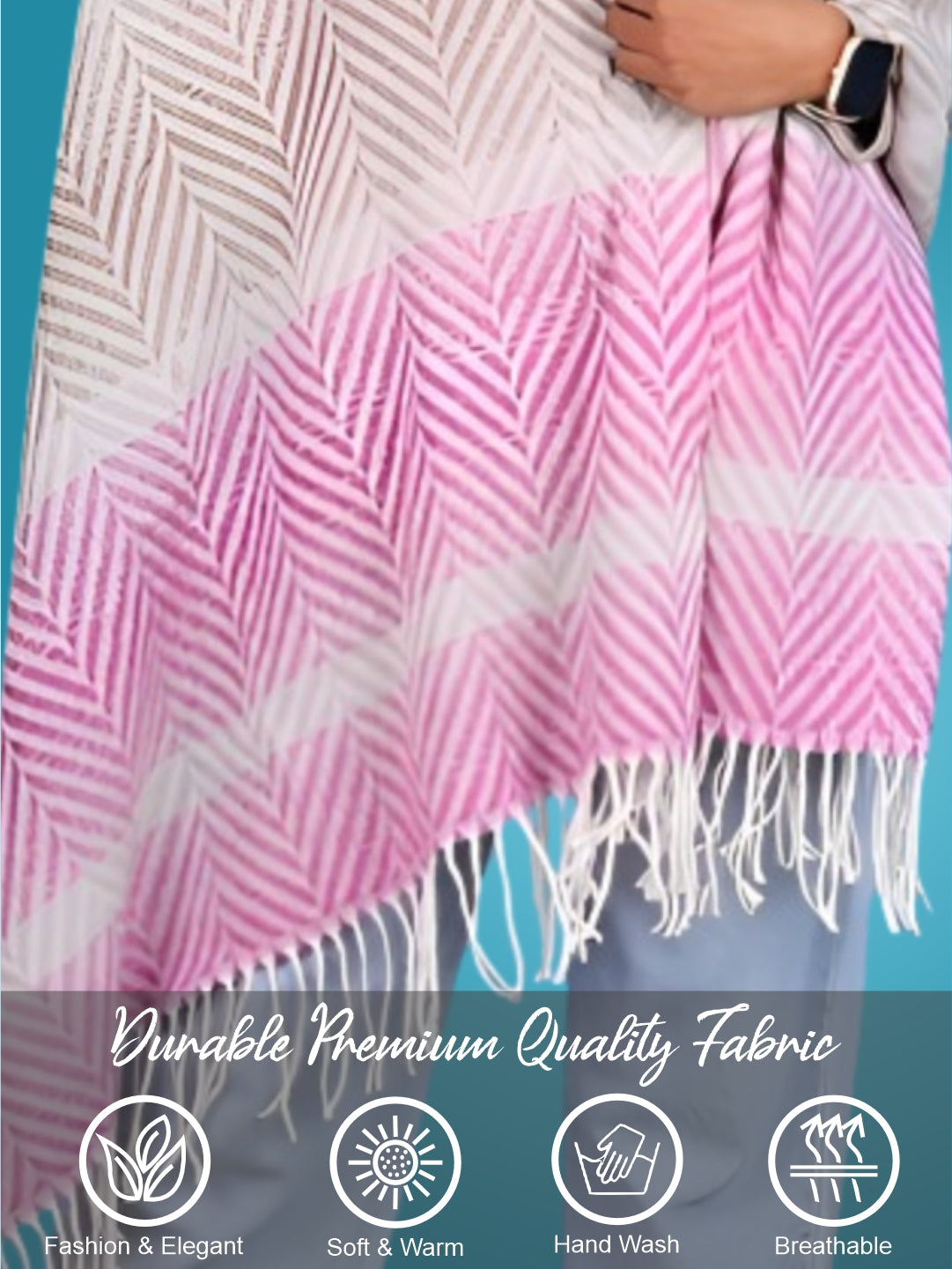 Pick Ur Needs Women's Designer Shawl Cozy Winter Wrap Soft Lightweight Shawl for Office & Travel