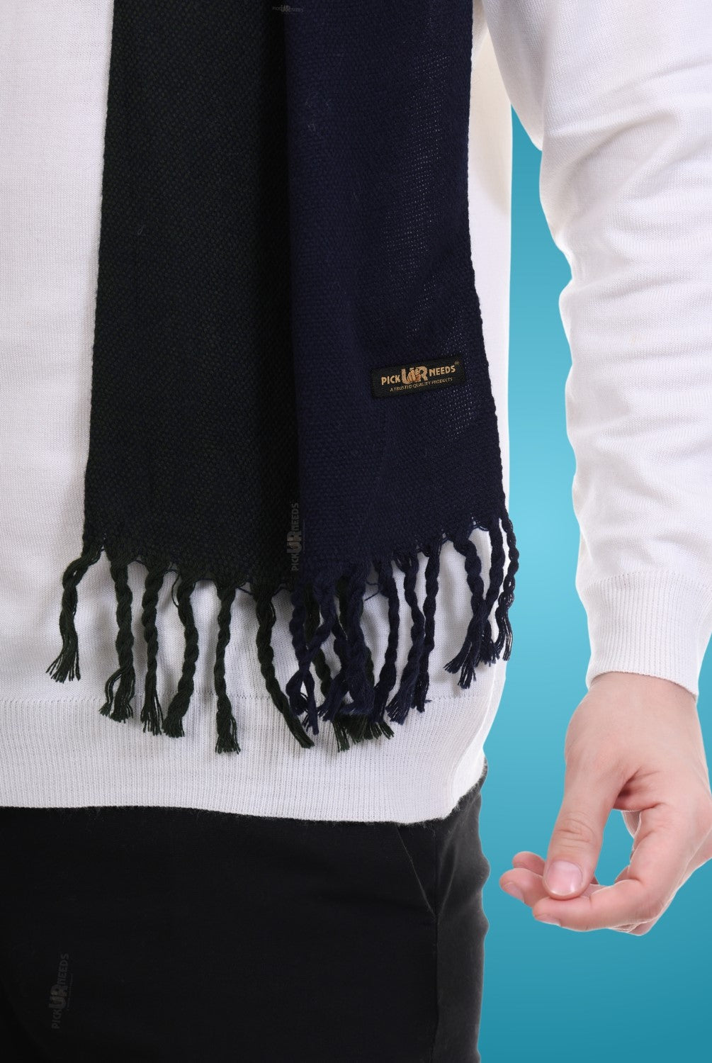Pick Ur Needs Stylish Men’s Muffler – Warm, Soft & Trendy Winter Accessory