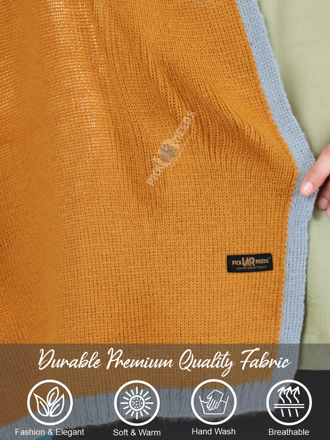 Pick Ur Needs Women's Knit Shawl Wrap with Border Soft, Warm & Lightweight Winter Stole Elegant Tan Bordered Scarf for Girls