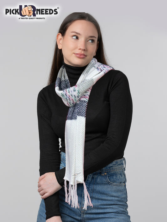 Pick Ur Needs Pure Cashmere Womens Winter Stylish Muffler Warm, Soft and Trendy Scarves for Cold W