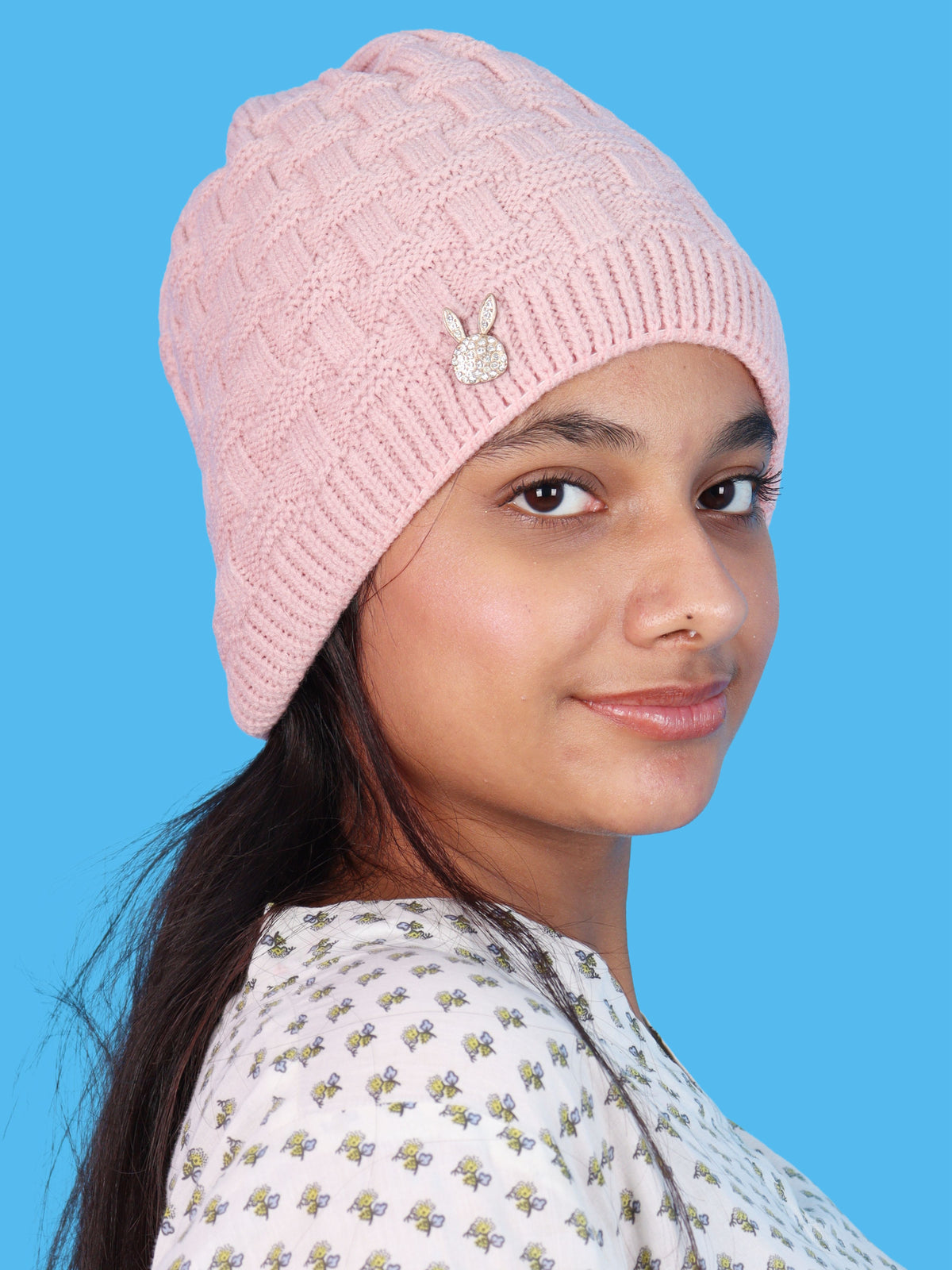 Pick Ur Needs Stylish Winter Cap for Women & Girls Warm Cozy Stretchable with Soft Knit Fabric