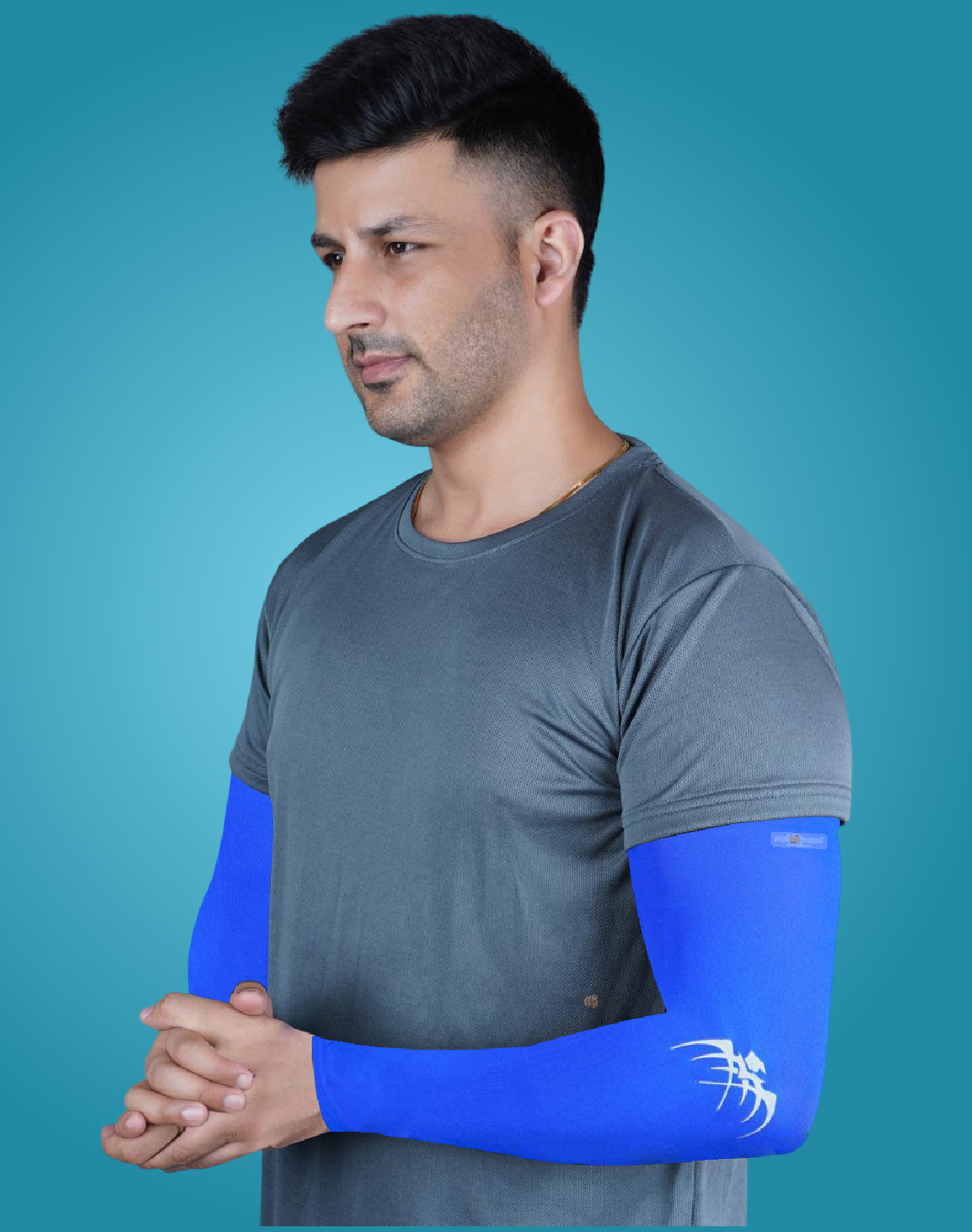 Pick Ur Needs UV Protection Arm Sleeves with Thumb Holes, Nylon Sun Protection Hand Cover for Running and Cycling, Unisex