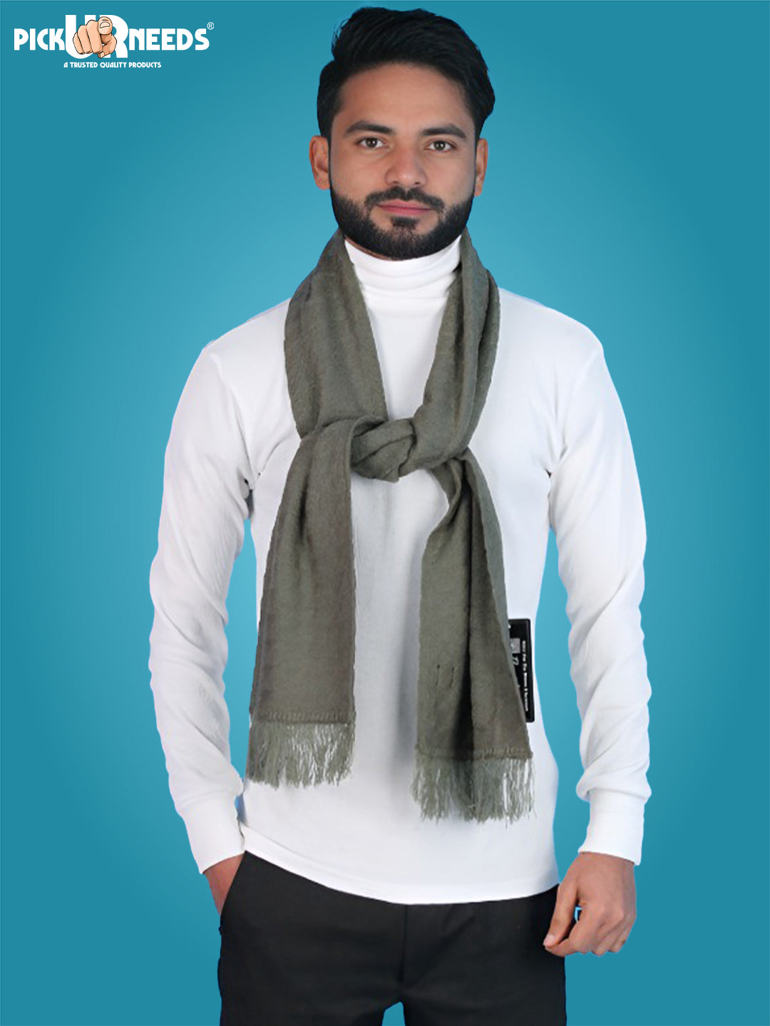Pick Ur Needs Men’s Winter Muffler Soft Warm Woolen Scarf for Men Stylish Muffler for Office, Casual & Travel