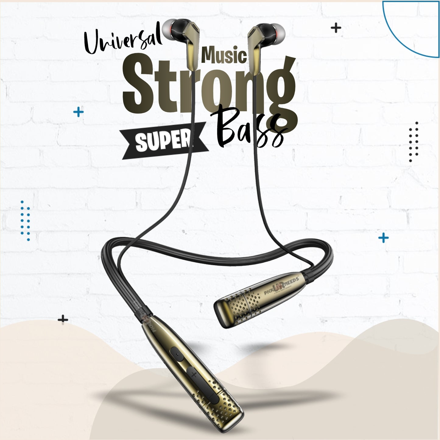 Premium Wireless Earphones Neckband with Long Battery Life & HD Voice Calling