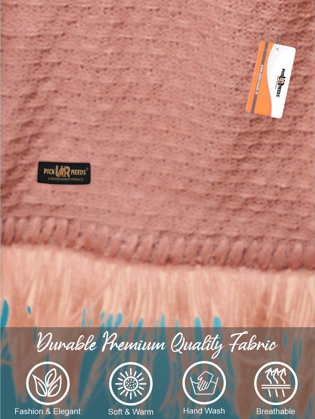 Pick Ur Needs Premium Soft Knitted Winter Muffler for Men Elegant Wool Blend Scarf with Tassel Fringe Stylish Warm Winter Wear for Casual & Formal Outfits