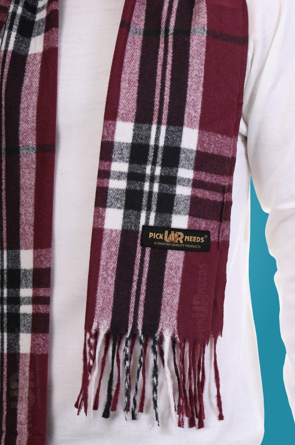 Pick Ur Needs Stylish Men’s Muffler – Warm, Soft & Trendy Winter Accessory