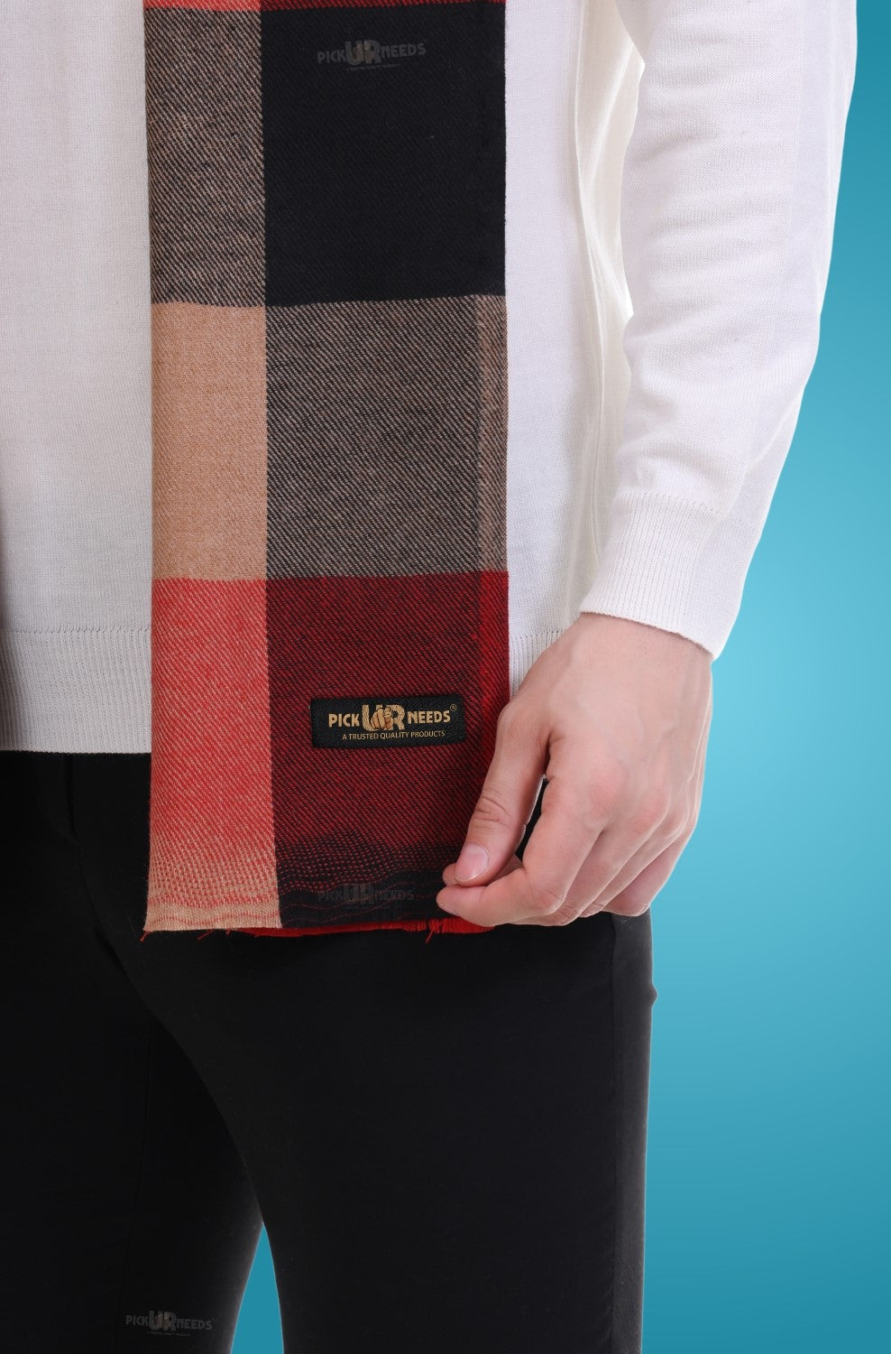 Pick Ur Needs Stylish Men’s Muffler – Warm, Soft & Trendy Winter Accessory