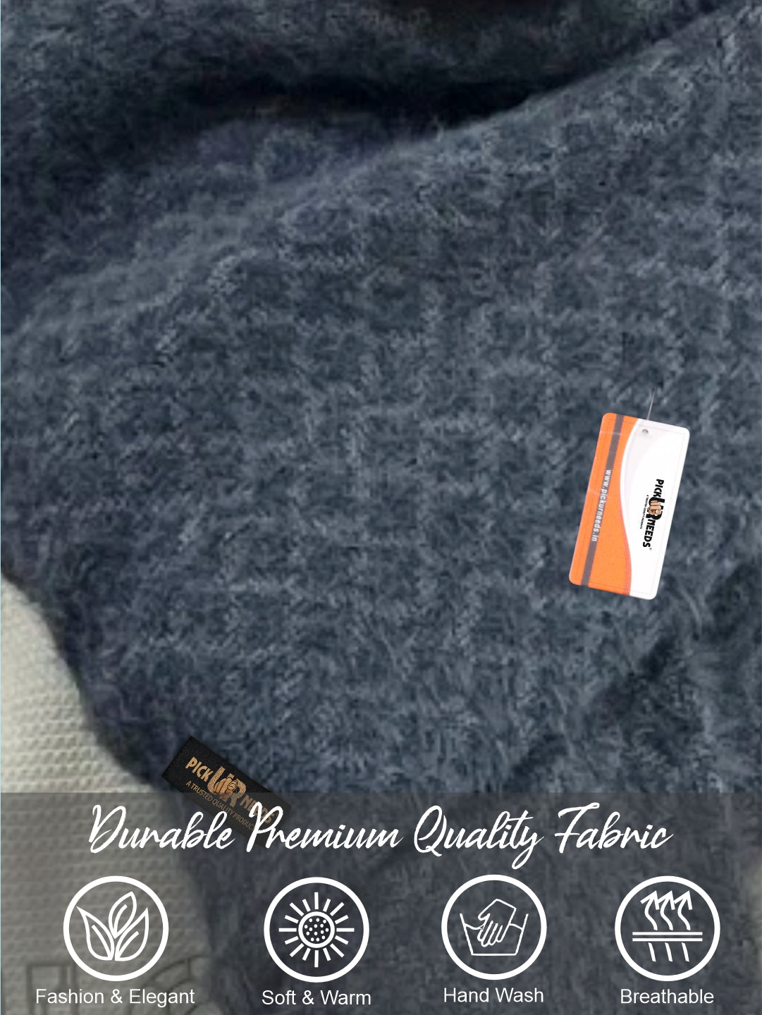Pick Ur Needs Premium Winter Knit Muffler for Men Soft Woolen Neck Scarf with Stylish Pattern Warm & Comfortable Winter Wear for Outdoor & Casual Use