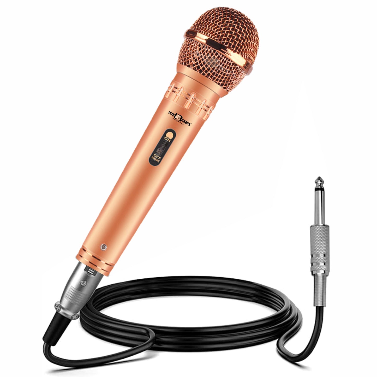 Pick Ur Needs Professional Dynamic Microphone – Wired Cardioid Mic, All-Metal Body- Corded Mic Microphone