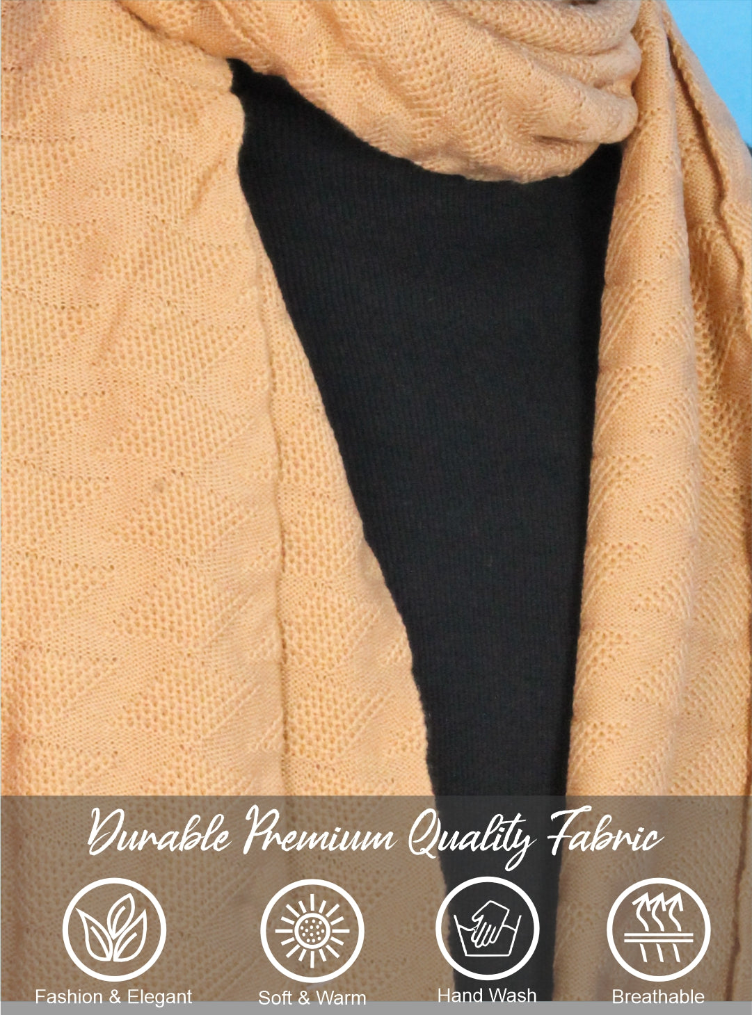 Pick Ur Needs Men’s Winter Muffler Soft Warm Woolen Scarf for Men Stylish Muffler for Office, Casual & Travel