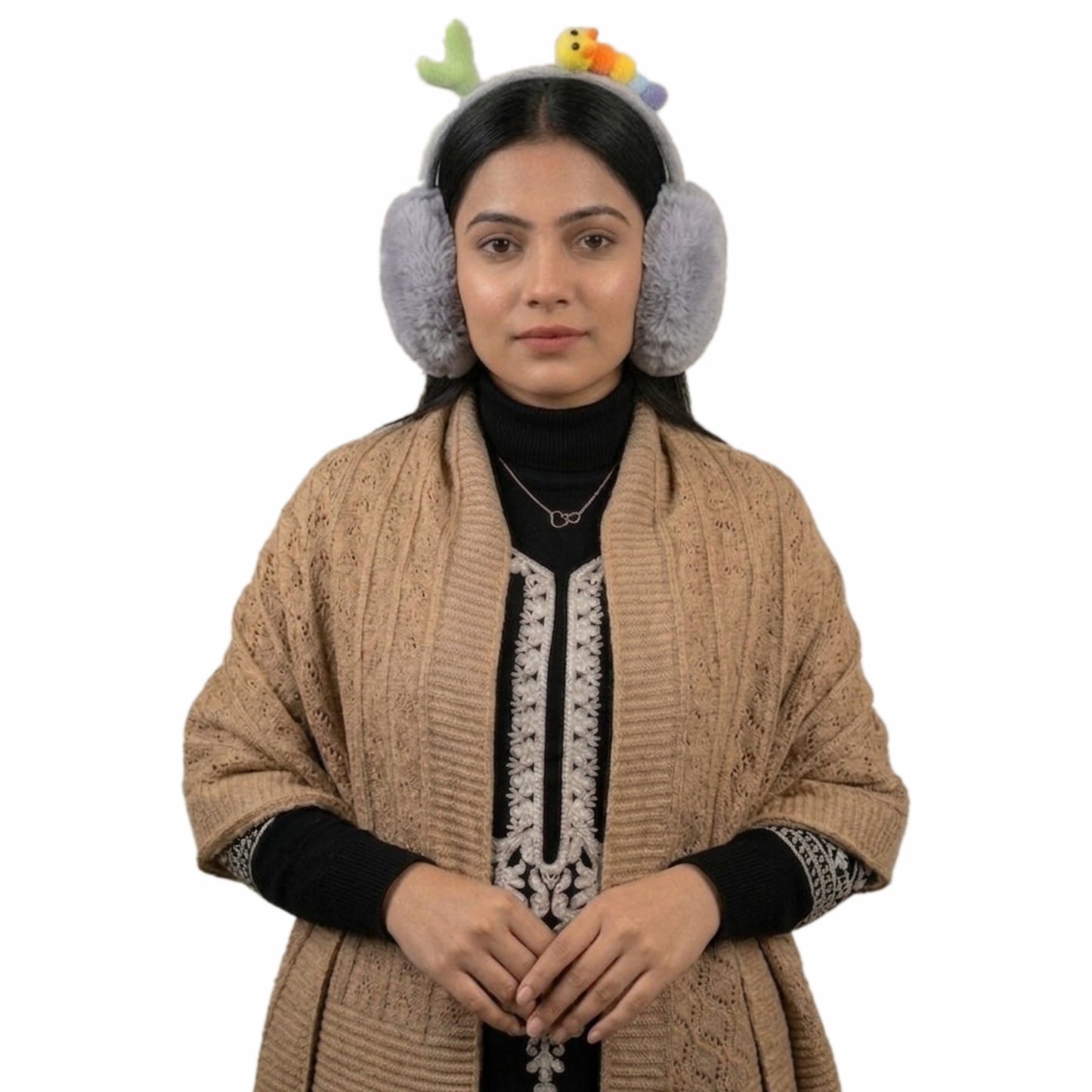 Pick Ur Needs Stylish Stone Design Foldable / Adjustable Ear Muff High Quality Furr Ear Warmer Ear Muff
