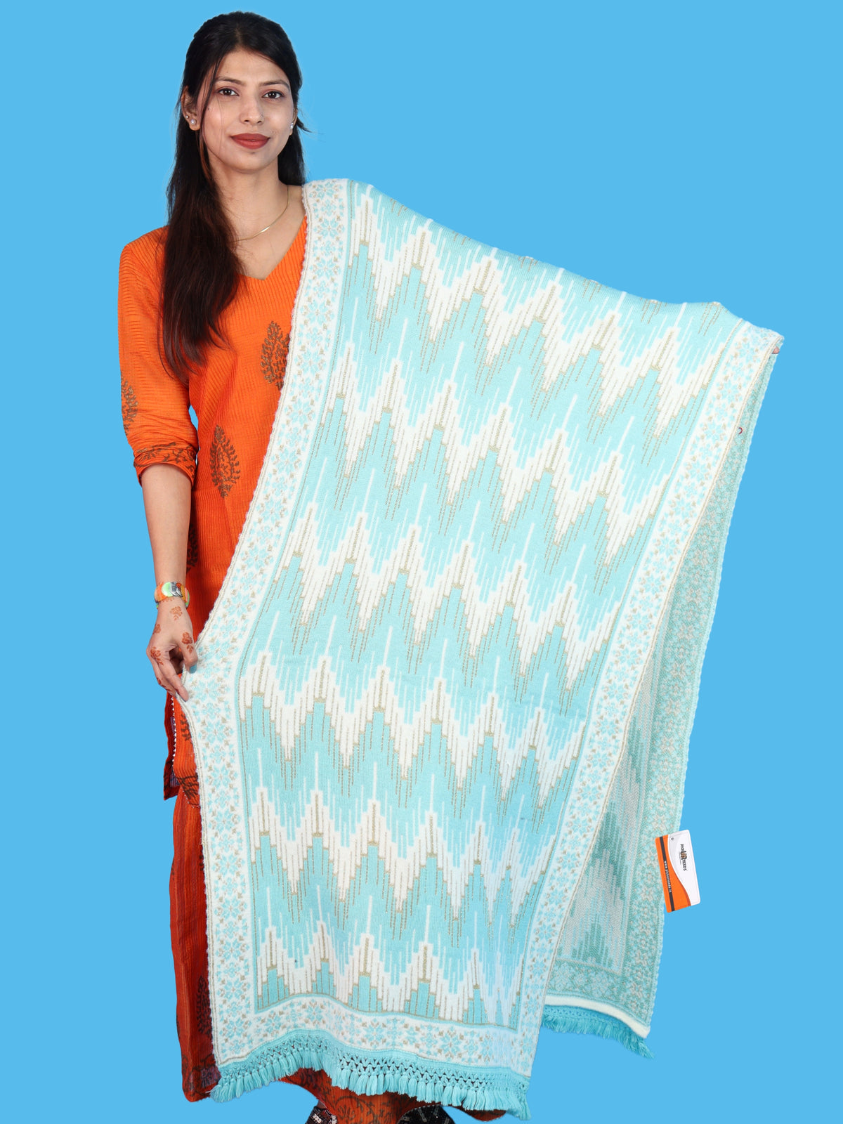 Pick Ur Needs Premium Wool Shawl For Womens & Girls Winter Muffler Soft Knitted Designer Wrap Warm Stole